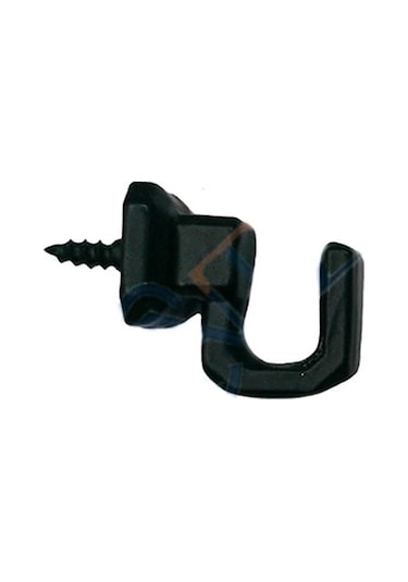 Vidalı Kanca, Askı Küçük - 15x18mm, Siyah - 1 Adet Çok Renkli