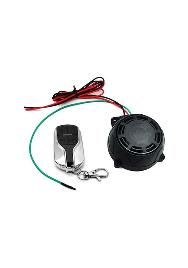 12v Motosiklet Antirobot Alarmlı Kumanda Sistemi - 115-120db Sesli Alarm, 5 Seviye Hassasiyet Ayarı, Araç Arama Fonksiyonu, Siyah 1 Kumanda