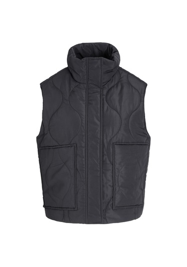 Kadin Dik Yaka Kapitone Yelek - Serena - 12278852 Black