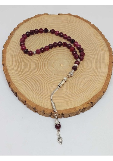 Lal Granat Garnet Taşı Tesbih 33lük 6mm 42235 Çok Renkli