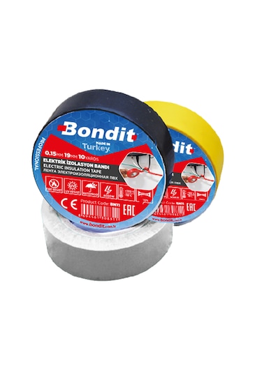 Bondit Elektrik İzole Bandı Karışık Renk - Bn11m - 1 Adet