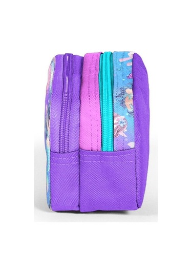 Coral High Mor Pembe Unicorn İki Bölmeli Kalem Çantası - Kız Çocuk