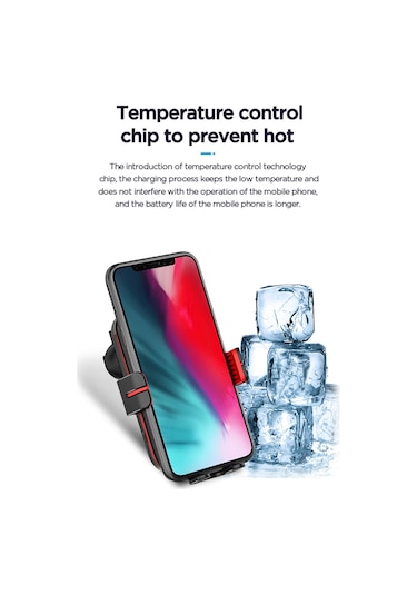 Tenfowee Araç Kablosuz Şarj Cihazı - Hızlı Şarj, Otomatik Kilit, Çoklu Koruma