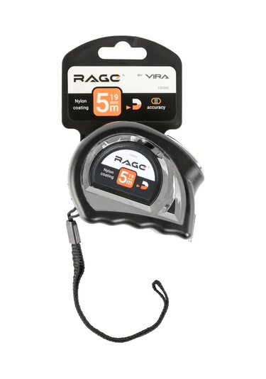 Rage 5 M X 19 Mm İnşaat Ölçüm Şeritleri, Naylon 258010058 5 M