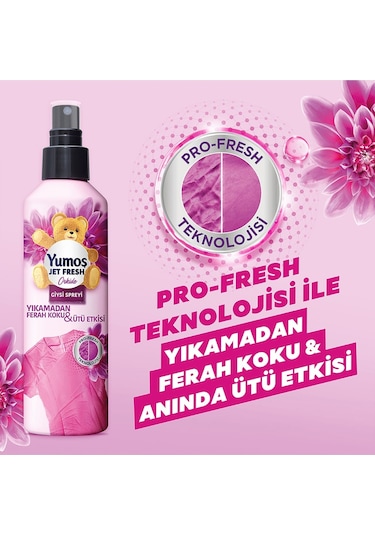 Yumoş Jet Fresh Orkide 200 ML + Jet Fresh Lilyum Giysi Spreyi 200 ML