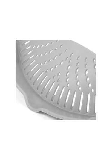 Ximistore9 Evde Makarna Ve Sebzeler İçin Silikon Süzgeç, Tencere Kenarı Sızıntı Önleyici, Hızlı Sulama Ve Filtreleme Aracı Gri