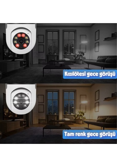 Duy Girişli Kablosuz Ampul Kamera
