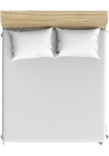 Teks Pamuklu Beyaz 180x200+2x50x70 Battal Boy Lastikli Çarşaf Takımı