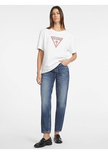 Guess Kadın Tişört-w4yı76k8hm0 Beyaz