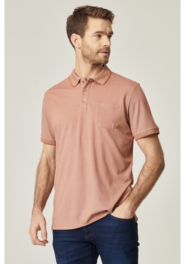 Ac&Co / Altınyıldız Classics Erkek Kıremıt-Bej Polo Yaka Cepli Regular Fit Bol Kesim Düz Tişört 4A4820200004Kte3XL Kiremit - Bej Ac&Co / Altınyıldız Classics Erkek Kıremıt-Bej Polo Yaka Cepli Regular Fit Bol Kesim Düz Tişört 4A4820200004Kte3XL Kiremit - Bej
