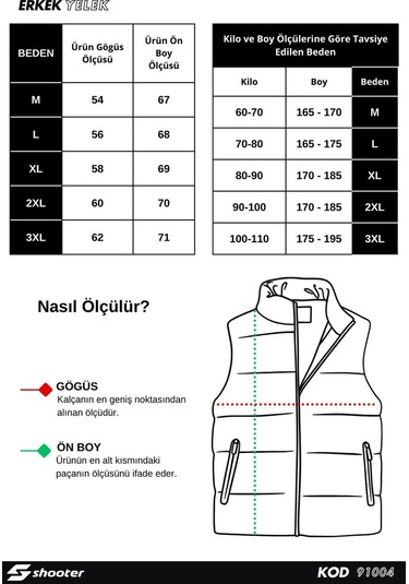 Shooter Sportswear Deluxe Erkek Yelek Üç Cepli İçi Polarlı Regular Kalıp Lacivert Lacivert