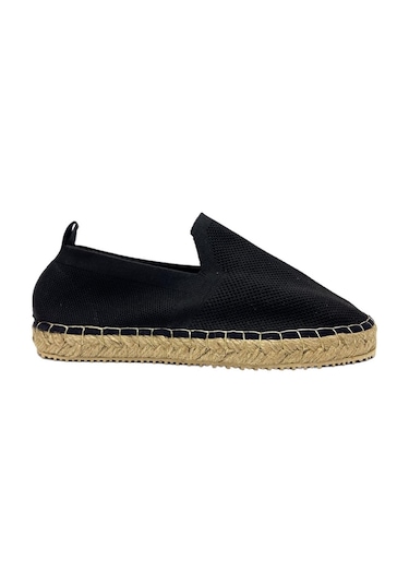 Unisex Siyah Triko Espadril Siyah