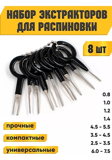 Tsema Home Kablo Bağlantıları İçin Bayraklama Seti, Pim Çıkarma Aleti, Terminal Kabloları 219509302