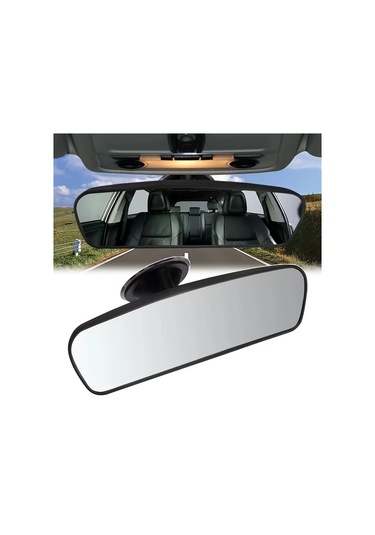 Tongdashop Siyah 360 Derece Ayarlanabilir Otomobil Kör Nokta Aynası Emniyetli Panoramik Tasarım