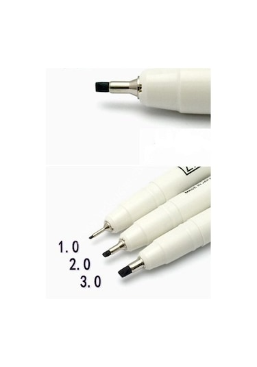 Zig Calligraphy Pen Kaligrafi Kalemi 3.0 MM Düz Siyah