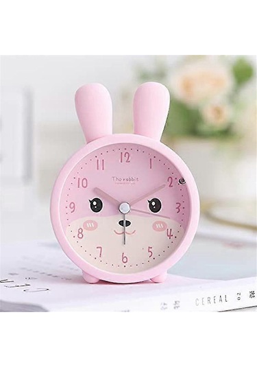 Kızlar İçin Tik Tak Sesi Çıkarmayan Çocuk Çalar Saat, Tavşan Çocuk Çalar Saat Sessiz Çalar Saat W Souv Diğer