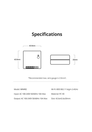 Diğer Sonoff Mini Akıllı Anahtar - Wifi Kontrol, Google Home Uyumlu, Dıy Modu Destekli Wifi Mode