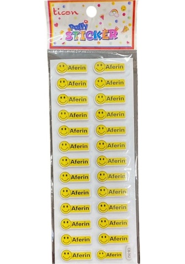 Ticon Süpersin Aferin Harika Sticker - 6 Adet