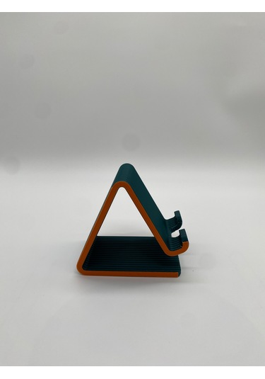 Üçgen Formlu Telefon Standı, 3d Baskı, Yeşil