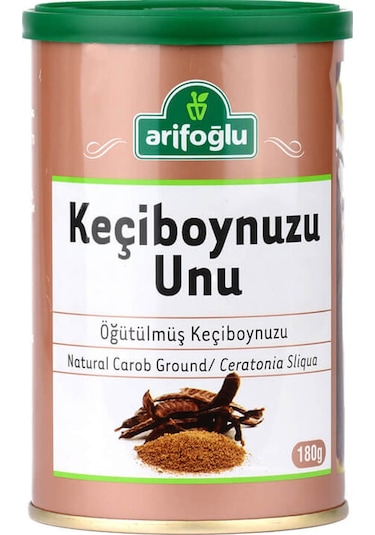 Arifoğlu Öğütülmüş Keçiboynuzu Unu Silindir Teneke 180 G