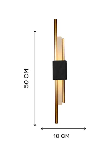 Kirpi Gold Siyah Boru Aplik Gold Siyah