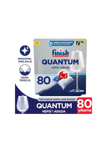 Finish Quantum Hepsi Bir Arada Bulaşık Makinesi Deterjanı 80 Tablet