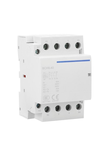 Vkemall Ev Kullanıma Uygun 4p 40a Ac Kontakörü, 2no2nc, 230v, Gürültüsüz, Güvenli Yalıtım, Kolay Kurulum