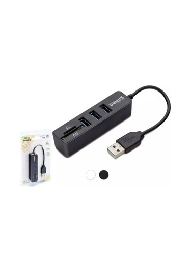 Hadron Hdx7009 Usb Hub Combo 3-usb + Sd + Tf Siyah