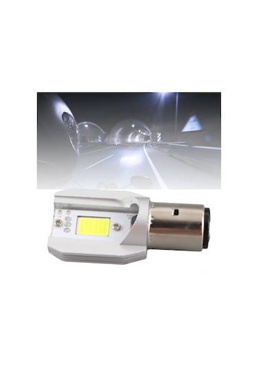 Springsun Motorcycle Ba20d Led Far-kısa Işık, Cob Teknoloji, Yüksek Parlaklık, Uçak Alüminyum Soğutucu, 50.000 Saat Ömür, Evrensel Motosiklet/skuter Uyumlu