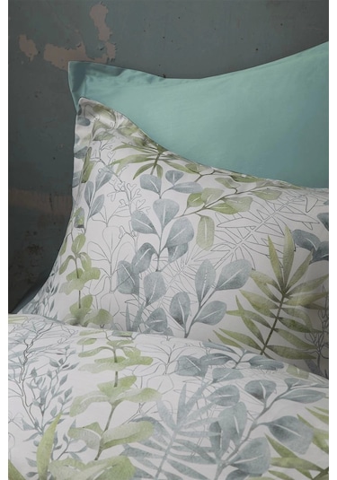 Occale Green 210 Tc 83 Tel Pamuk Saten Nevresim Takımı Tek Kişilik