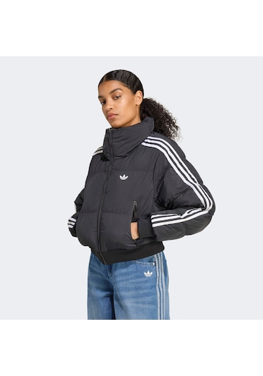 Adidas Cropped Puff Kadın Siyah Ceket Jx2970 Siyah