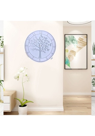 Trendooze Zanaat Ve Süslemeler Silikon Şekli Saati Kalıp İçin Dıy Dekorasyonu Asmalar Zw