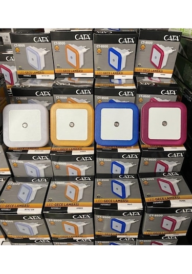Cata Ct-9500 Fotoselli Gece Lambası Çok Renkli