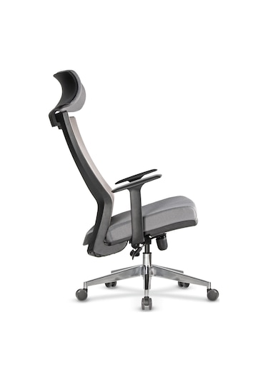 Uzayofismobilyaları Uzay Ofis Rosetta Fileli Müdür Koltuğu- Gri