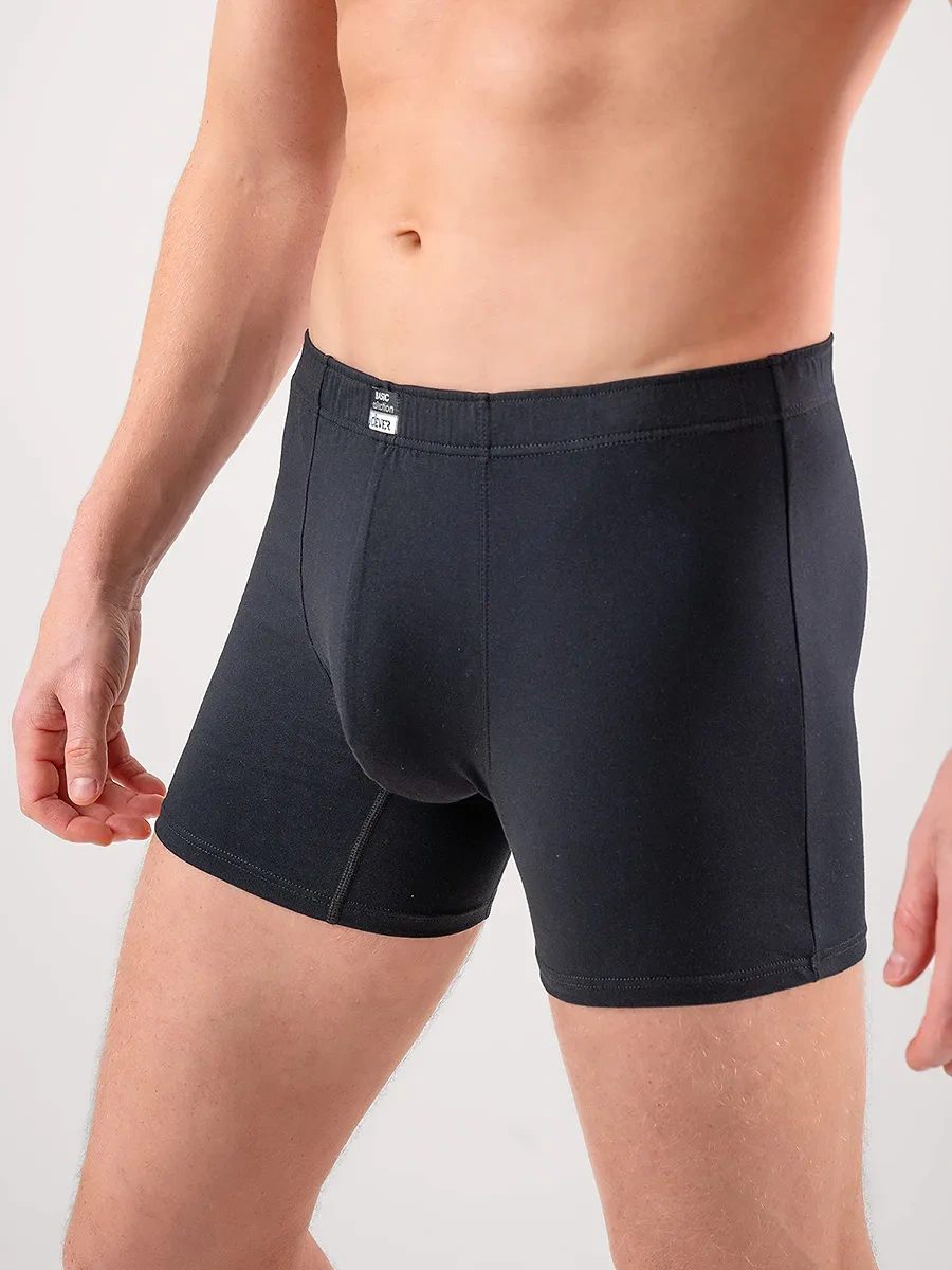 Clever Wear Uzun Pamuklu Boksör Külotlar 71802001 Siyah