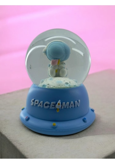 Astronot Sulu Kar Küresi Orta Boy Işıklı