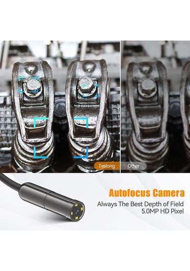 Teslong 3. Nesil 5mp Gözlem Kameralı Usb Boroskop - 5m Kablo - 12.5mm
