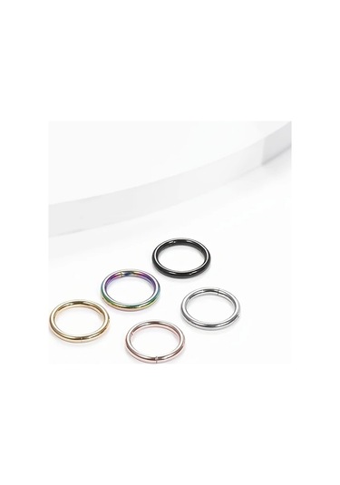 Willowhaven 5 Adet 316l Paslanmaz Çelik Burun Halkası Tragus Kıkırdak Helix Küpe Çok Renkli