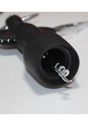 Kenpazar Paslanmaz Çelik Tirbuşon Açacak Siyah Şarap Açacağı Çok Renkli