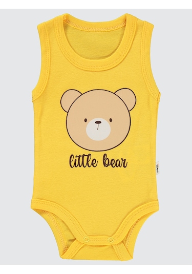 Civil Baby Erkek Bebek Çıtçıtlı Badi 1-36 Ay Hardal HARDAL