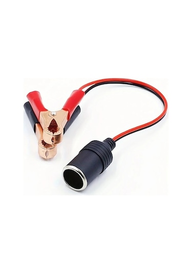 Chuangyinshop 12v 50a Rv Uzatma Kablosu Akü Kelepçeli Araç Soket Adaptörü 1 Adet