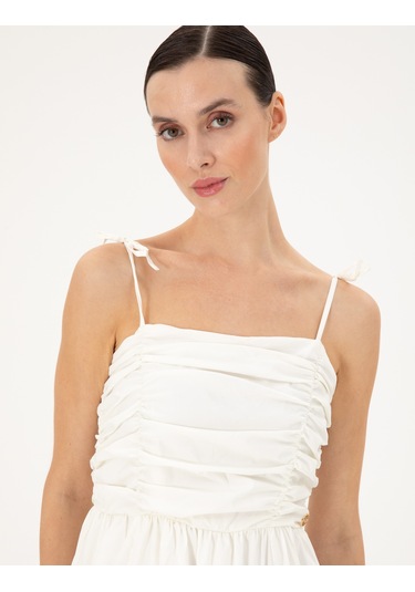 Pierre Cardin Kadın Beyaz Elbise Dokuma 50283474-vr013