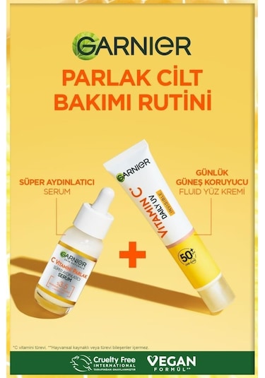 Garnier Vitamin C Daily Uv Invisible Günlük Koruyucu Yüz Güneş Kremi SPF50+ 40 ML