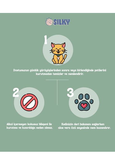 Silkypetwash - Kedilere Özel Pati Temizleme Köpüğü - 200ml