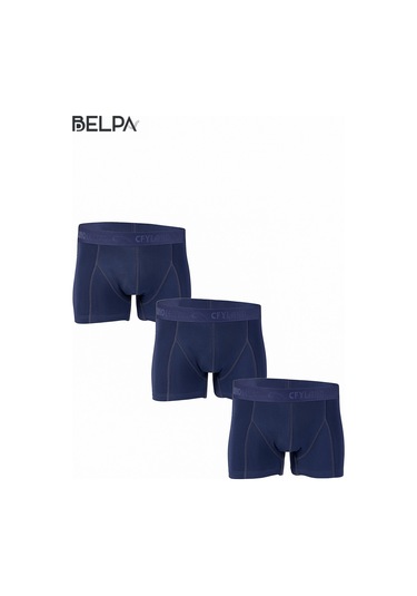 Belpa Ceylanoğlu Erkek Likralı Boxer 6'lı Lacivert