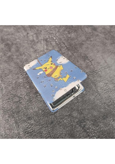 Cep Ayna Pokemeon Pikachua Makyaj Çanta Seyahat Taşınabilir Ayna Kozmetik Büyüteç Kompakt Çok Renkli