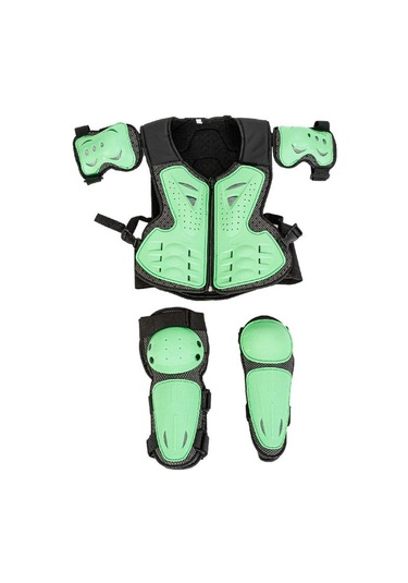 Suntek Motosiklet Diz Dirsek Kol Omuz Koruma Pedi Yeşil