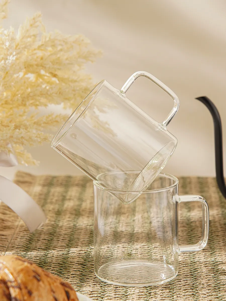 Magistro Gloria 320 Ml 2'li Cam Çay Ve Kahve Kupaları 250263101 Beyaz