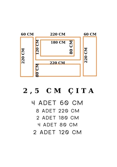 Tv Ünitesi Boyanabilir Çıta Hazır Kesim Anka146