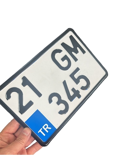 Motor Plakası, Dekor Plaka 15x25 Cm